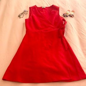 Red Wrap Dress